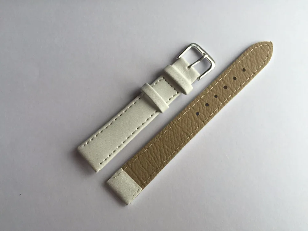 12 мм до 24 мм белый pu кожаный ремешок, тонкое мастерство ремешки для часов мужские, ремешок для часов 22 мм Мужские часы