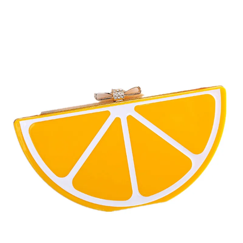 

ARESLAND Orange Shaped Shoulder Bags For Woman 2018 Fruit Chain Messenger Small Crossbody Bags Evening Clutch Bag Purses 2018