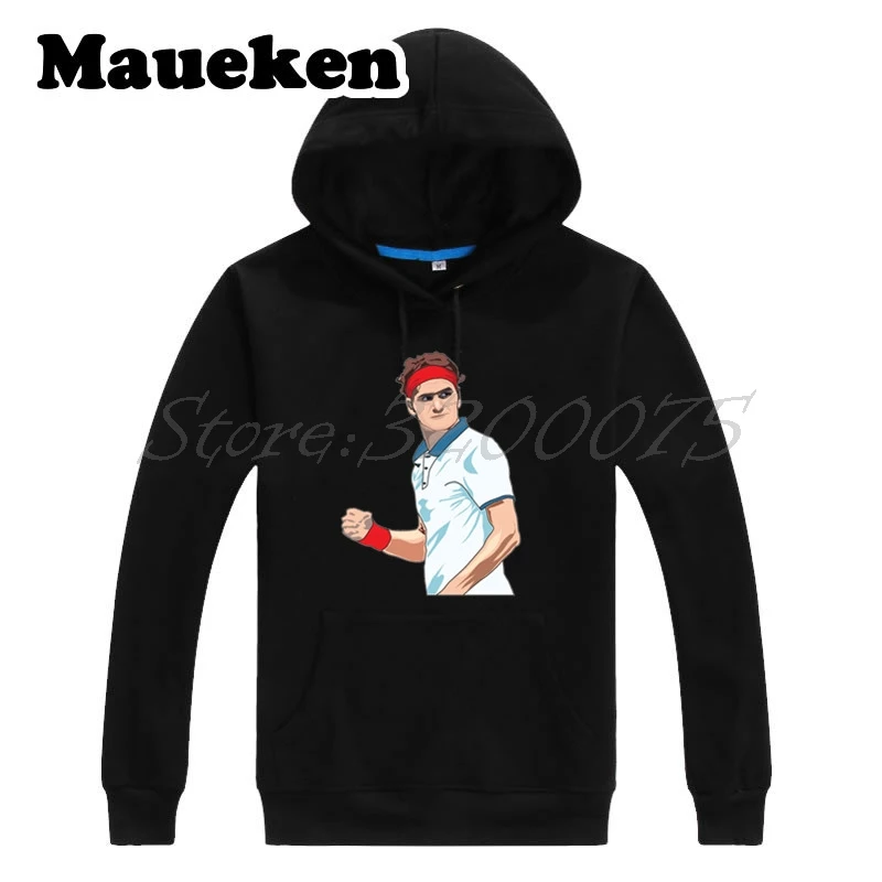 

Men Hoodies Roger Federer 8 championships Wimbledon 19s Grand Slam Swiss Switzerland Sweatshirts Hooded Thick Winter W17120206