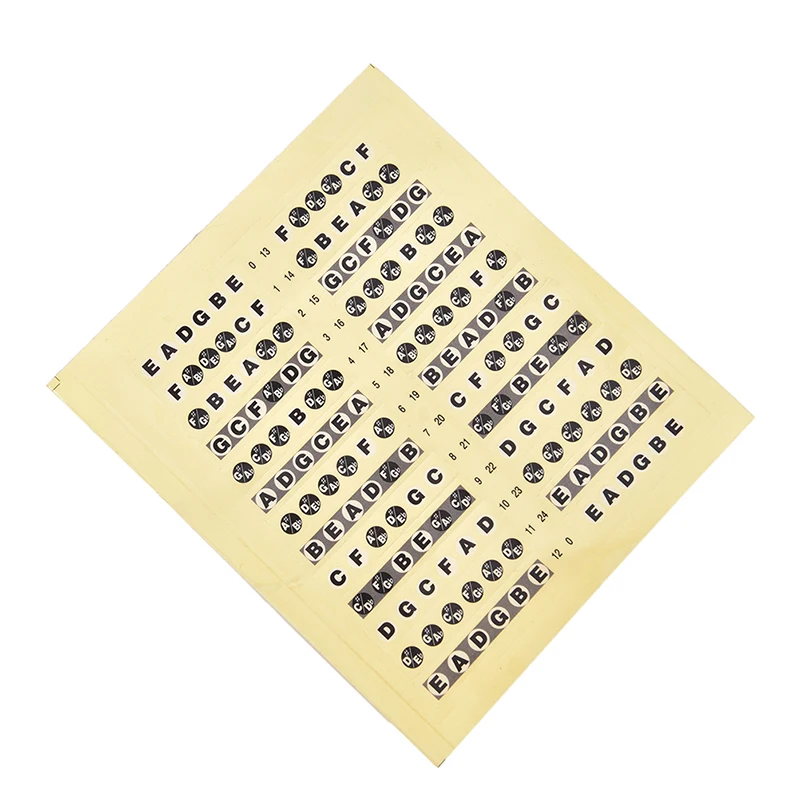 1 шт. 6 этикеток для нот гитар Fret Scale Mark наклейки басов аксессуары электрогитары