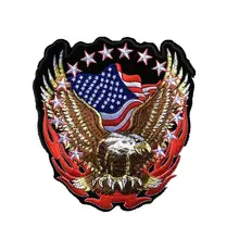 Флаг орла военный тактический армейский патч, вышитые патчи железа на заплатка для одежды наклейки аппликация Ткань 2018new 2шт