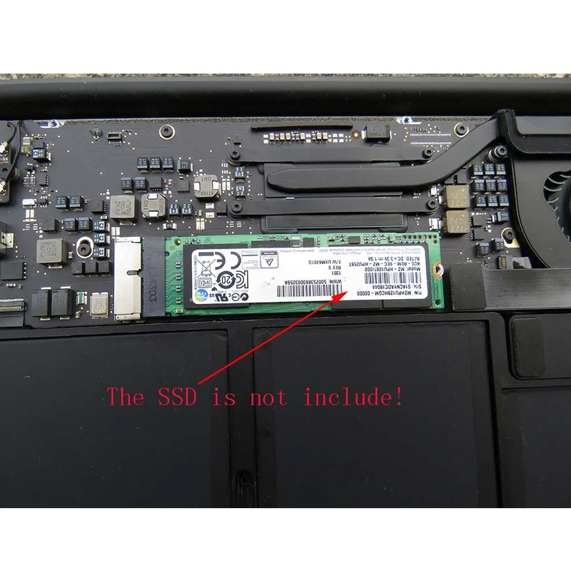 M Key M.2 PCIe X4 NGFF AHCI 2280 SSD 12+16Pin Adapter Card as SSD for MACBOOK Air 2013 2014 2015 A1465 A1466 Mac Pro A1398 A1502