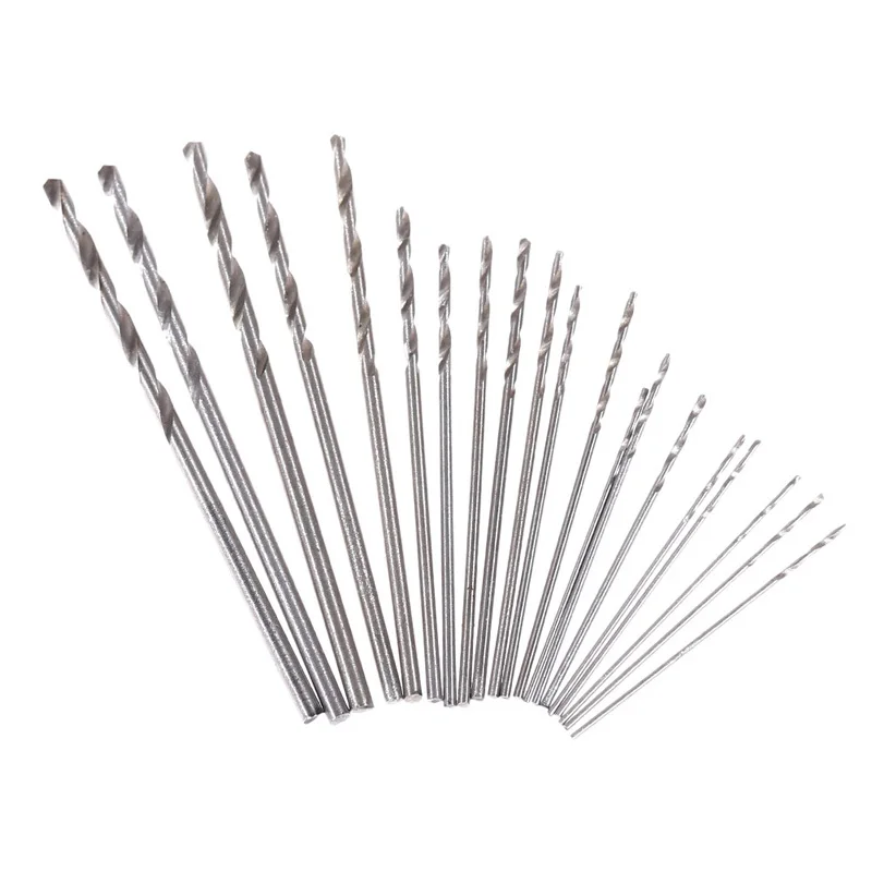 

20Pcs Power Drill Mini HSS Micro Twist Drill Bit Auger Set With Case 0.3mm-1.6mm for Electrical Woodworking Twist Drill Bit FULI