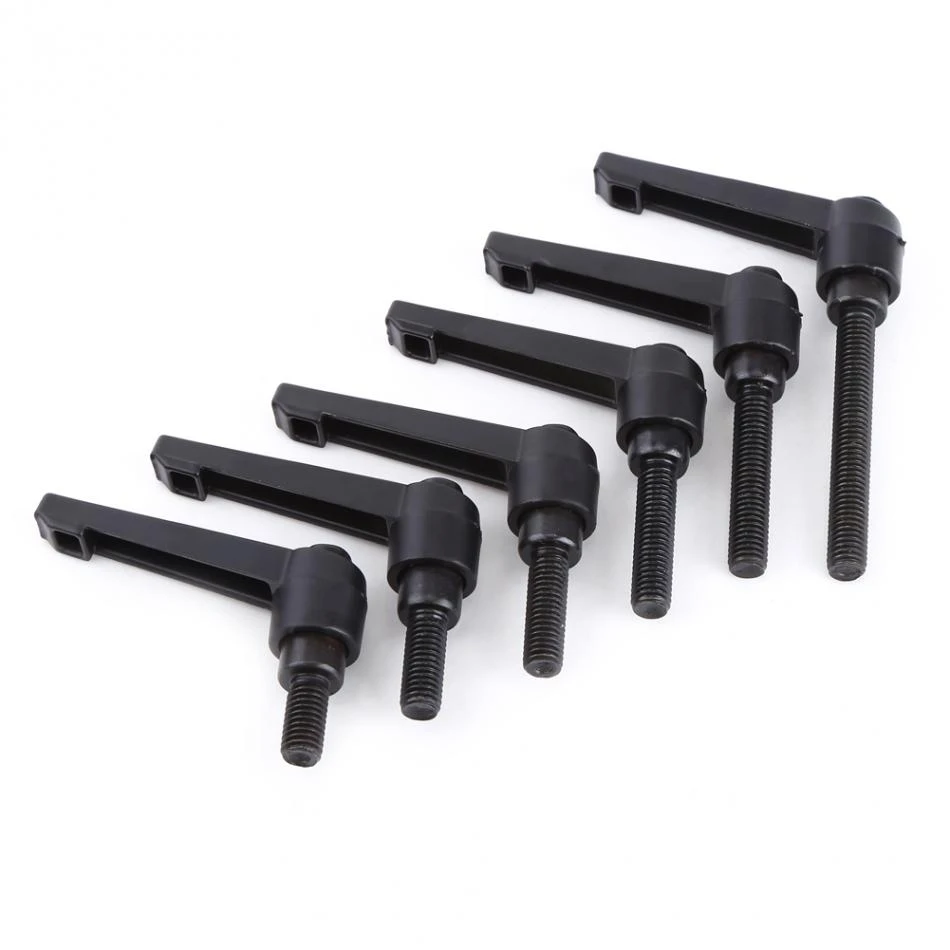 10 pcs Machinery M8 x 40mm Threaded Knob Adjustable Handle Clamping Lever