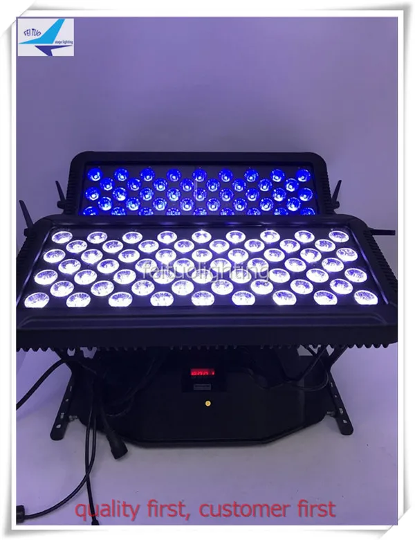 

4/lot double head 120x18w rgbwa uv 6 in 1 Dmx control architectural light building led city color outdoor use