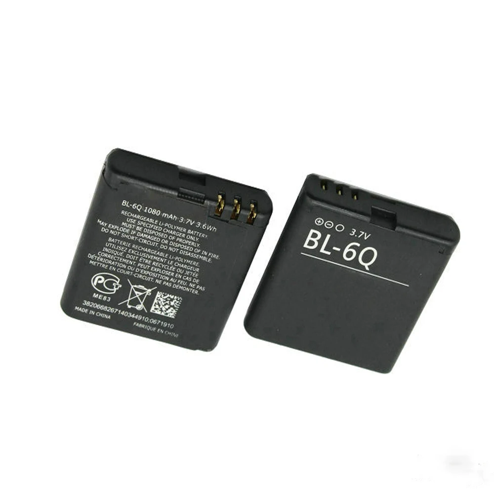 20 шт./лот BL 6Q/BL6Q/BL 6Q 1080mAh умная запасная батарея для мобильного телефона Nokia 6700 Classic