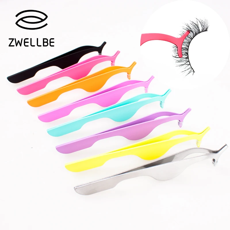 

Stainless Steel False Eyelash Fake Eye Lash Tweezers Applicator Clip Beauty Eye Lashes Makeup Tool Make up Eyelashes Tweezer