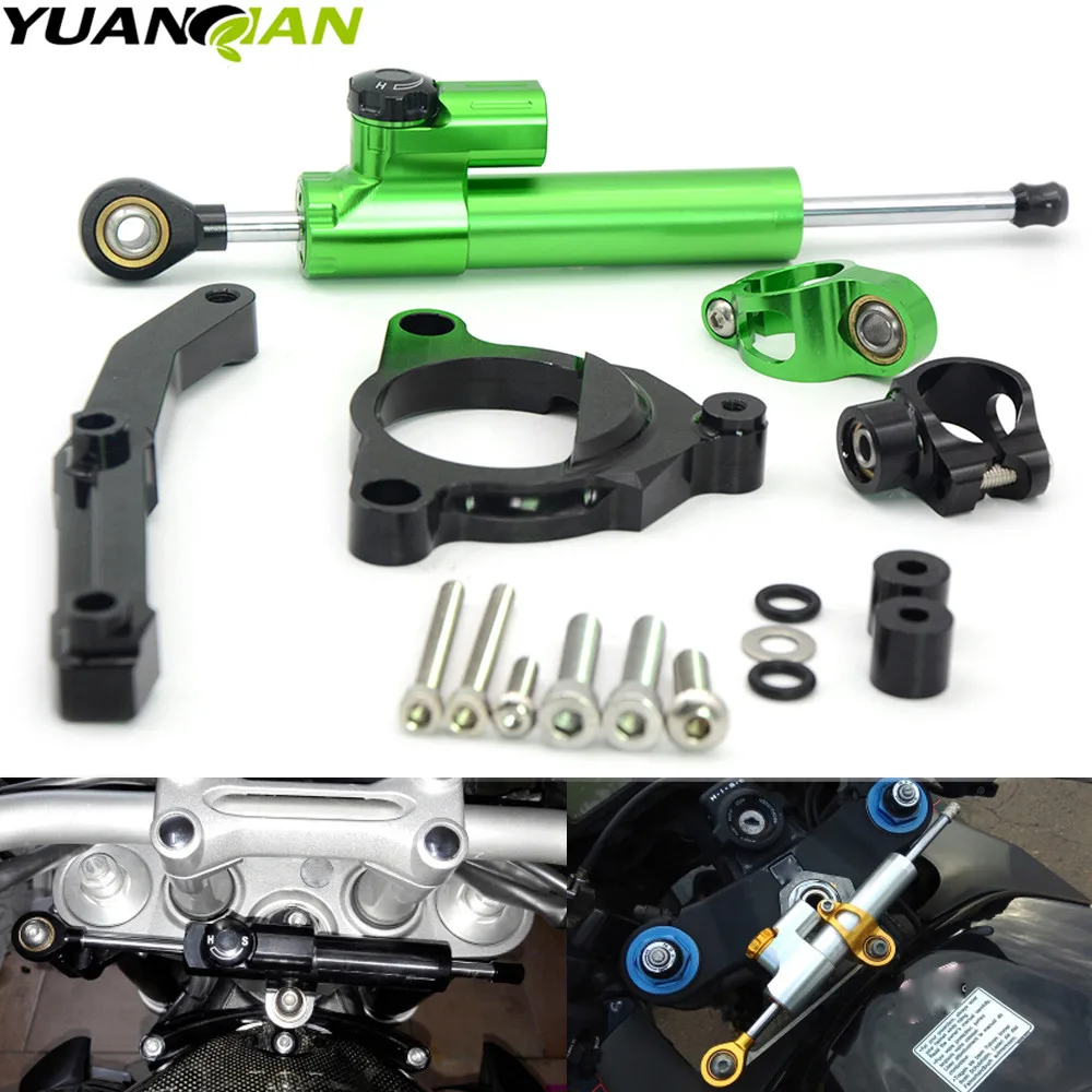 Motorcycle Steering Stabilize Damper with Bracket Mount Motorbike