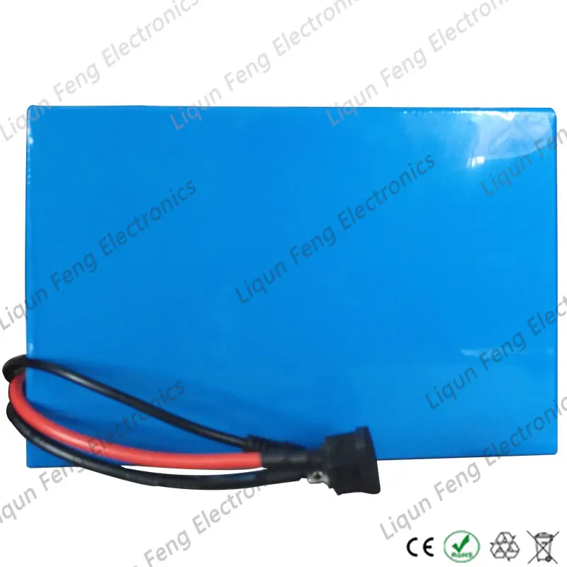 Excellent No Tax 48V 20AH Lithium ion battery pack 1200W 48V Scooter battery Electric Bike battery with PVC Case 30A BMS 54.6V 2A charger 5