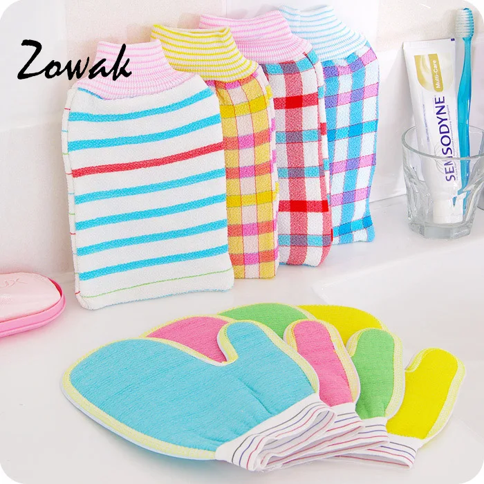 1pc Bath Glove Exfoliating Gloves For Shower Bath Cleaning Gloves Nylon Shower Gloves Wash Skin Scrubber Body Spa Double Side 1pc Bath Glove Exfoliating Gloves For Shower Bath Cleaning Gloves Nylon Shower Gloves Wash Skin Scrubber Body Spa Double Side