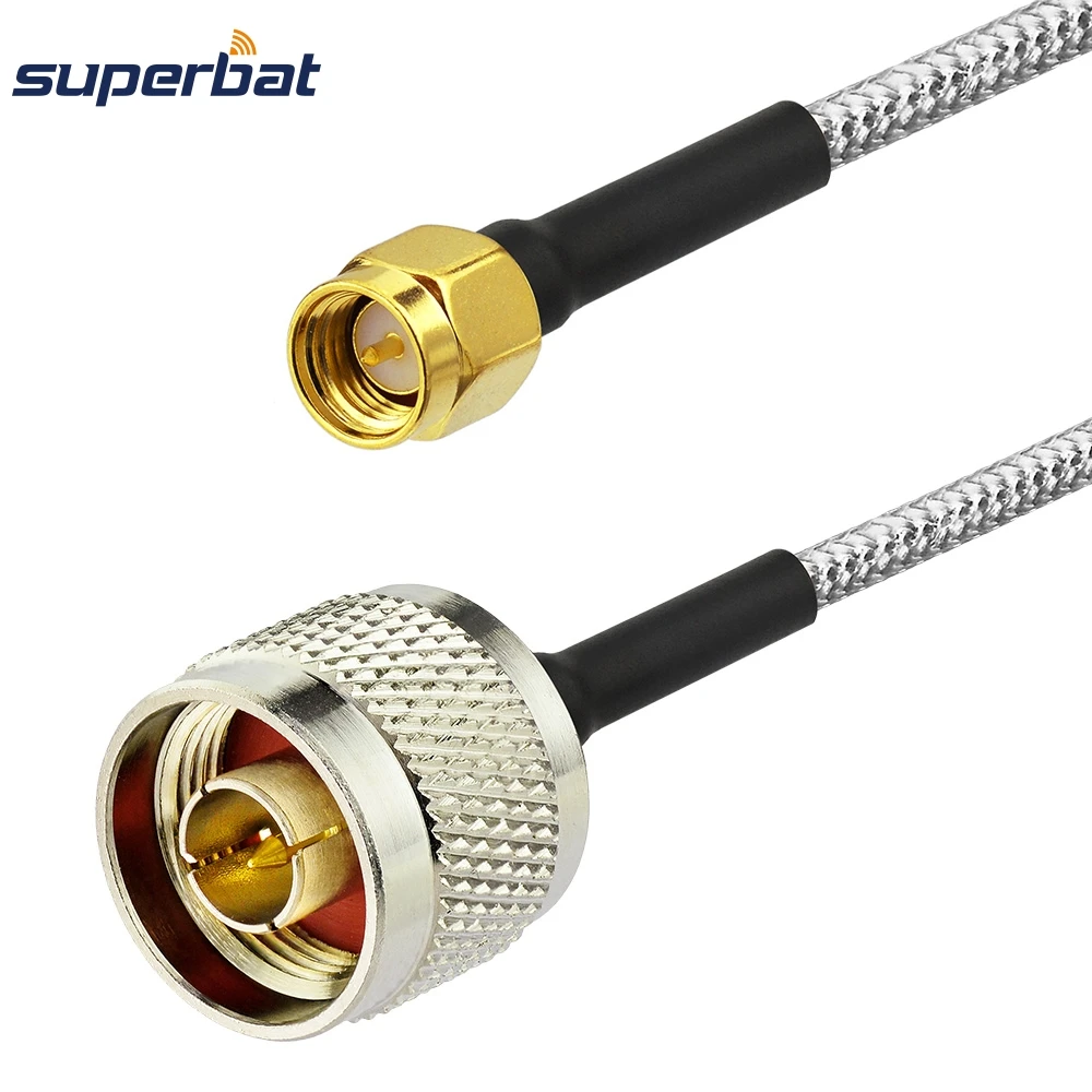 Superbat N-type штекер SMA штекер Pigtail Соединительный кабель RG402 15 см для беспроводной антенны