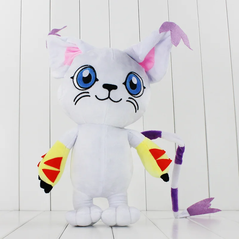 

18" 45cm 1Pcs Kawaii Digimon Tailmon Cat Plush Toys Cute Anime Soft Stuffed Dolls Birthday Gifts For Kids
