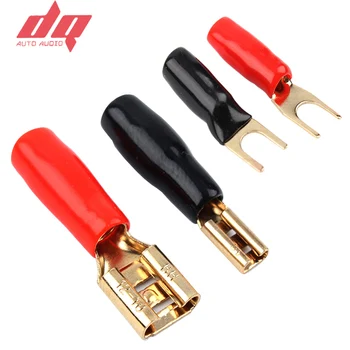 

Wire Terminals Car audio speakers pure copper terminals Y-type Amplifier Cable Connection Terminal 5 pairs kit Positive negative