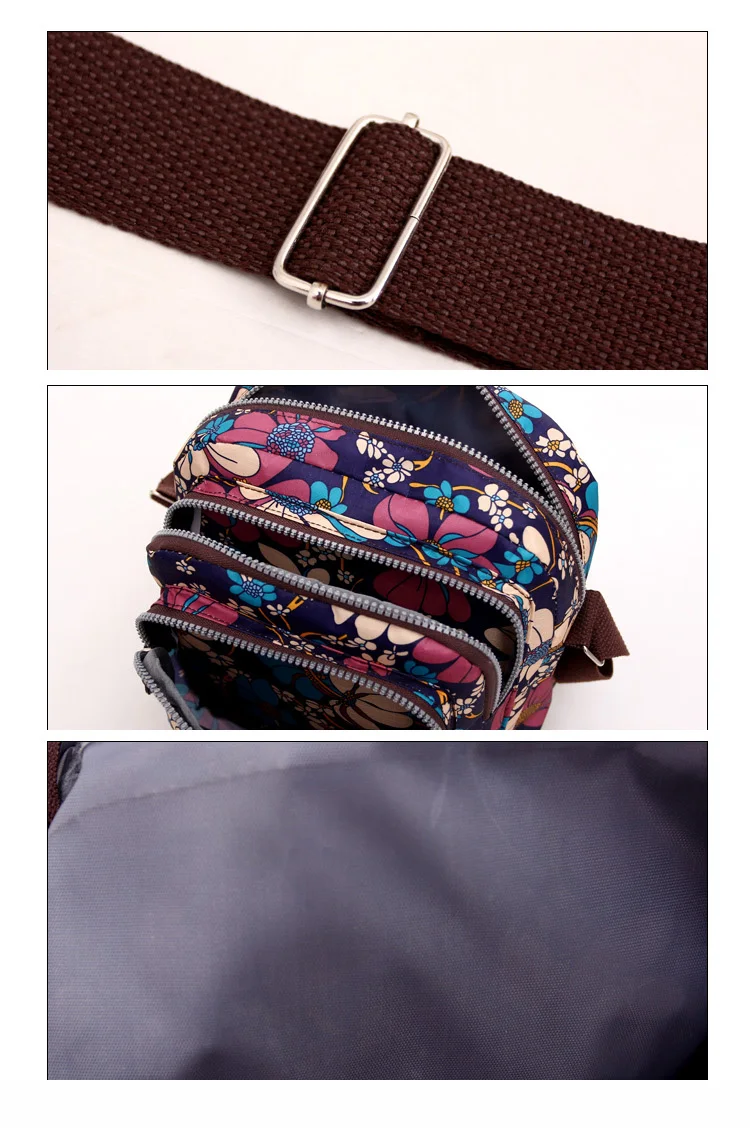 AliExpress, модные женские сумки-мессенджеры, Женская Повседневная сумка через плечо, водонепроницаемая нейлоновая сумка с принтом Z291