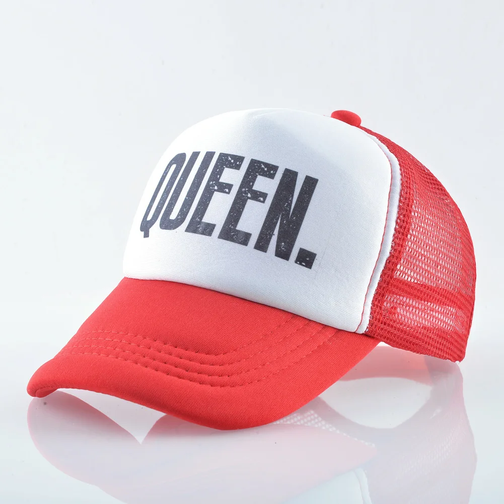 Детская кепка King queen, бейсболка для мальчиков, кепка King queen, солнцезащитная Кепка для девочек - Цвет: Queen red