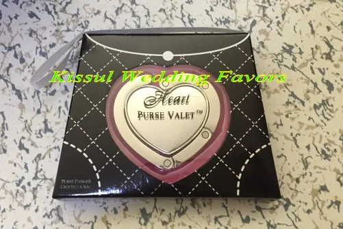 10 Pieces Lot Wedding And Party Favors Of Heart Purse Valet 10 Pieces Lot Wedding And Party Favors Of Heart Purse Valet Compact Stainless Steel Handbag Holder For Bridesmaids Gifts In From Home