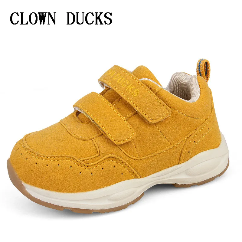 CLOWN DUCKS Kids Shoes for Girl Boy sneakers PU Leather Children Shoes Running Sport Baby