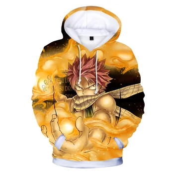 

3D Cosplay Costume Anime Fairy Tail Hoodies Men Women Sweatshirts Full Fairy Tail Hoodies Men Oversized Pullovers Sweatshirt