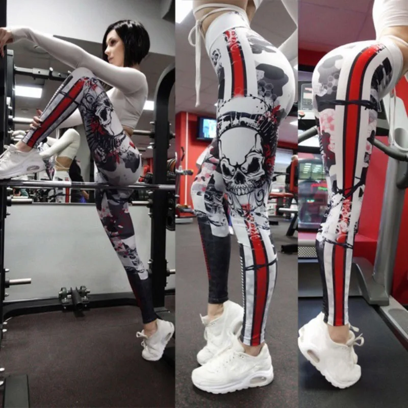 جديد الجمجمة الطباعة طماق النساء رفع اللياقة البدنية بانت الرجل Jeggings تجريب عالية الخصر Leggins موهير خليط القوطية النساء طماق جديد الجمجمة الطباعة طماق النساء رفع اللياقة البدنية بانت الرجل Jeggings تجريب عالية الخصر Leggins موهير خليط القوطية النساء طماق