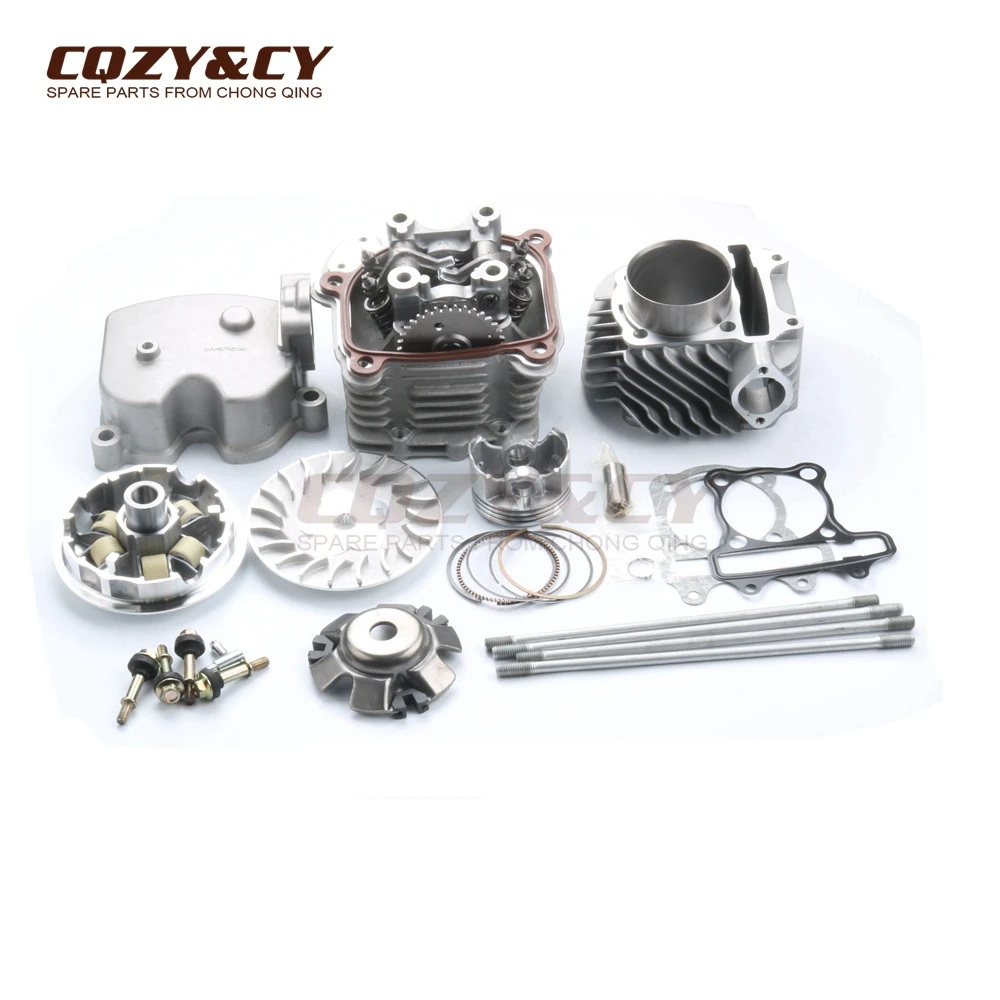 

61mm 180cc 4 valve Big Bore Performance Kit & Variator Roller Drive Kit for KYMCO G3 G4 V-Link GP 125 Agility 150 Super 8 150 4V