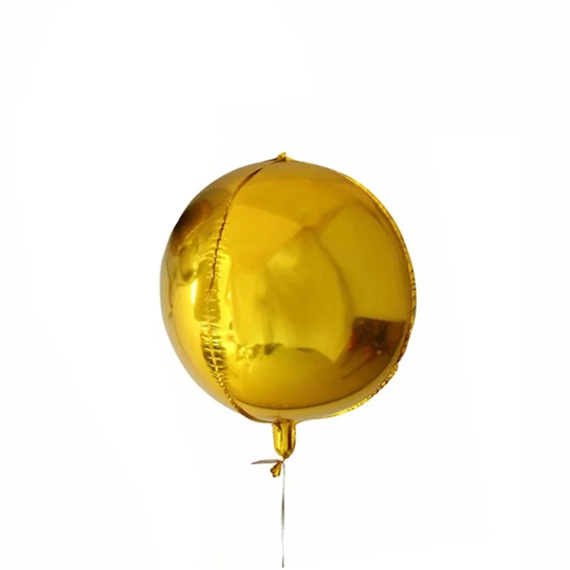5 шт./лот 4D градиентные шары 22 дюйма Rround Planet Sci-fi воздушные шары на день рождения вечерние, свадебные украшения для детей и взрослых - Цвет: 5gold 4d