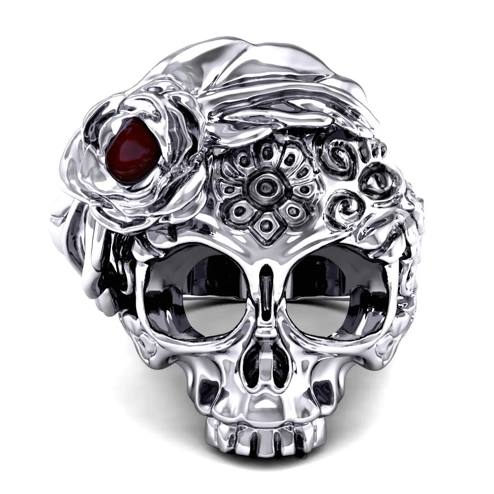 EVBEA-2018-Punk-Skull-Ring-For-Men-and-Women-Gothic-Style-Jewelry-Biker-Flower-Sugar-Skull(3)