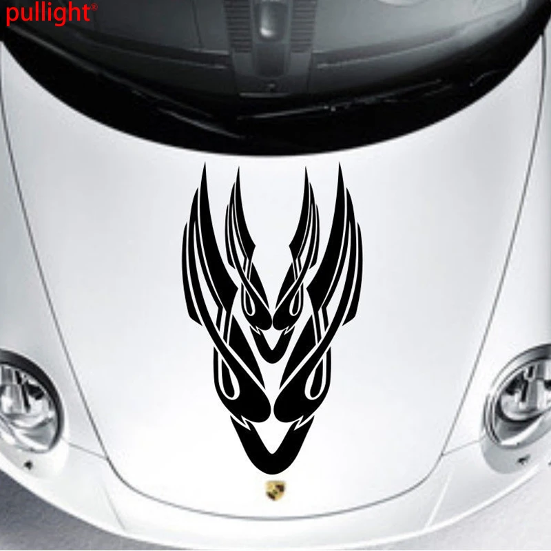 

Car Racing Flames Tribal Hood decals Vinyl Graphics Front stickers