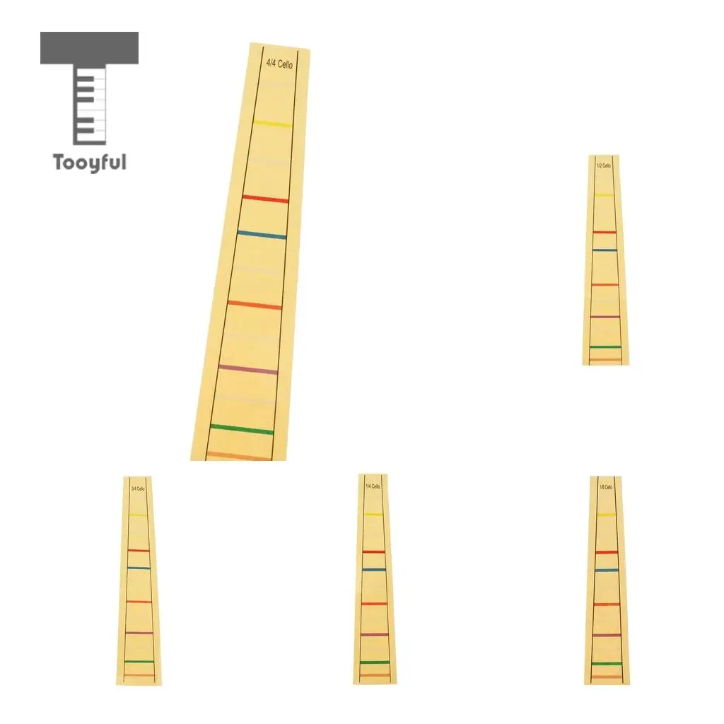 Tooyful Cello Fret Finger Sticker Label Cello Viola Position Marker Decal for Student Beginner Kids Practice Accessory