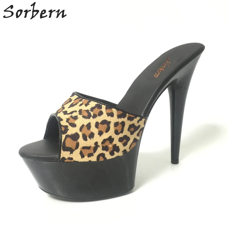 heeled platform mules