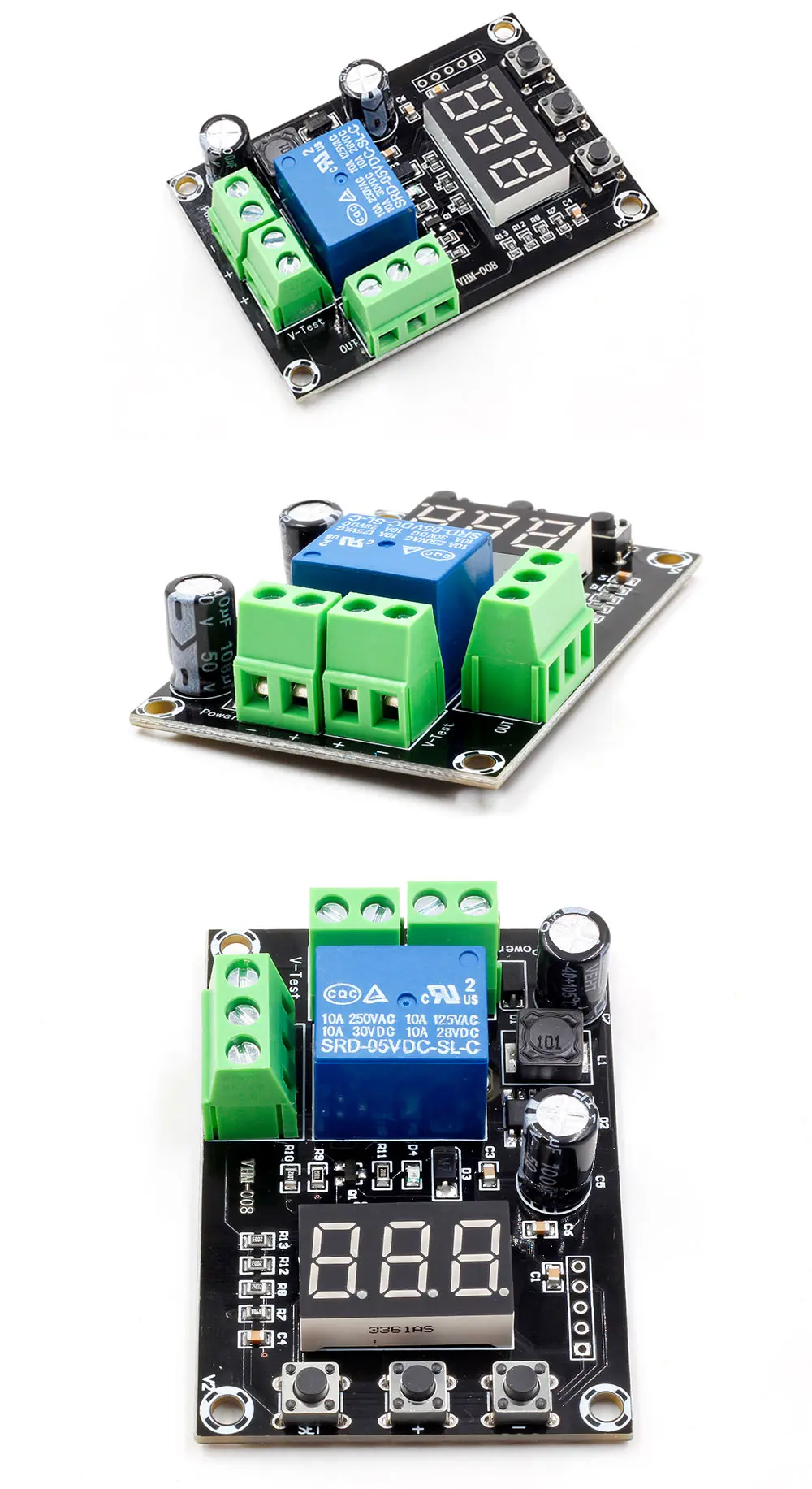 VHM-008 модуль зарядки и разрядки батареи встроенный измеритель напряжения Защита от перенапряжения