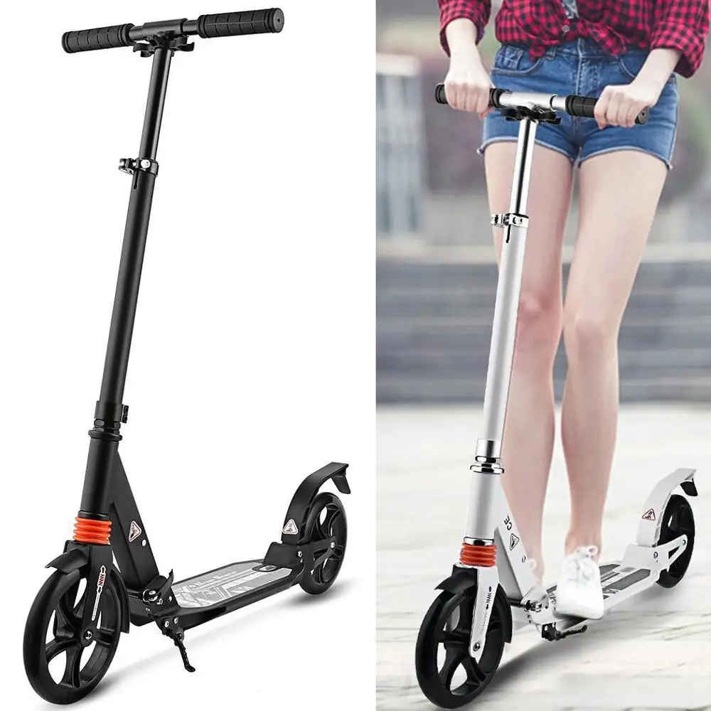 ANCHEER Adult Foldable Kick Scooter Foldable Height Adjustable Foot Kick Scooter Patinete Adulto Clearance Stunt Scooters patine