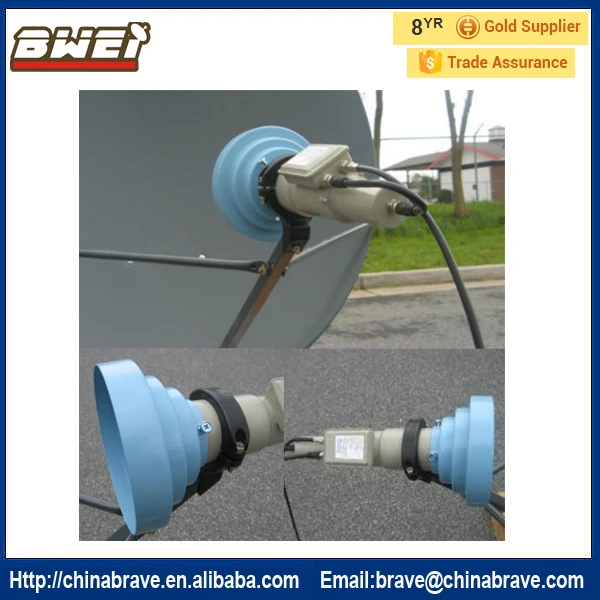 

Conical Scaler Ring & LNB Bracket C to Ku Band Kit FTA C Band High Efficiency Feedhorn