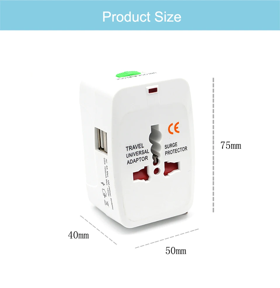 Electric Plug power Socket Adapter International travel adapter Universal Travel Socket USB Power Charger Converter EU UK US AU (7)