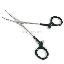 SAMSFX " Fly Fishing Locking плоскогубцы с изогнутыми губками Hemostat рыболовные Щипцы из нержавеющей стали пластиковая сумка с ручкой устройство для развязывания