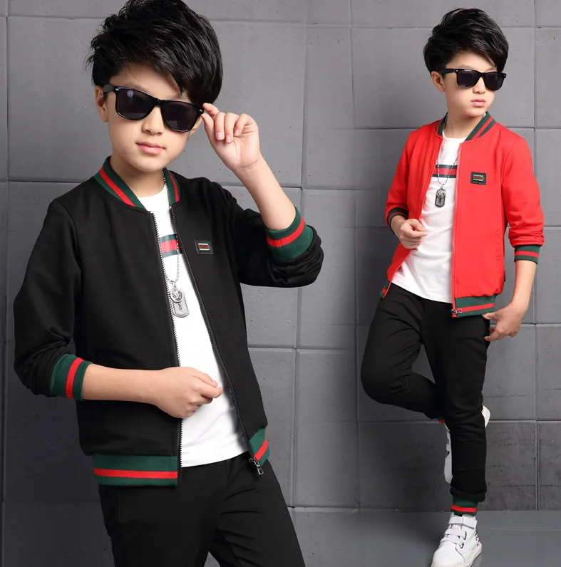 

Children's Casual Wear 2018 New Sportswear Boy Korean Version of The Two-piece Spring In The Big Boy 3-14 Years Old Clothes