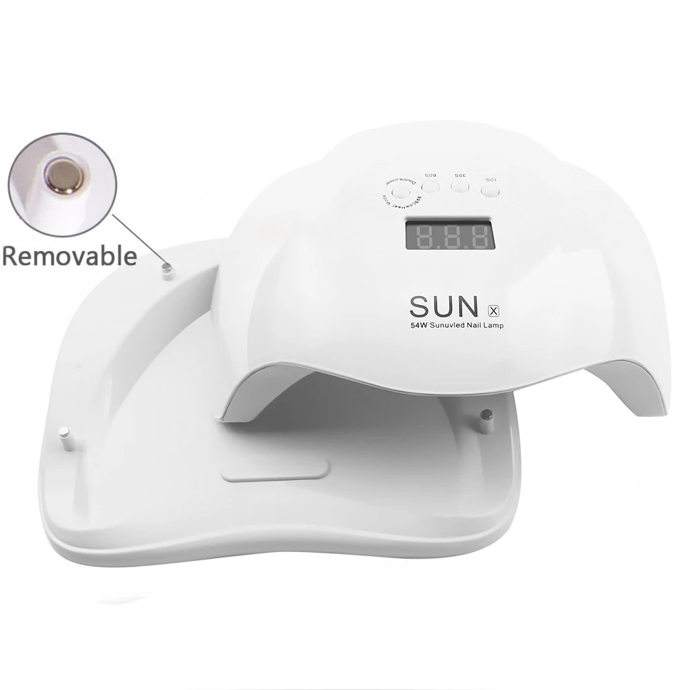  SUNX 54/72/40/36W UV LED Nail Lamp For Manicure Nail Dryer For All Gels Polish Two Hand Lamp Infrar