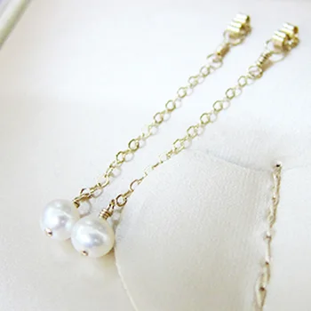 

Women Hanging Earring Backs Stoppers Freshwater Pearl Hypo-Allergenic Ear Post bijoux femme Earrings Accessories Fine Jewelry