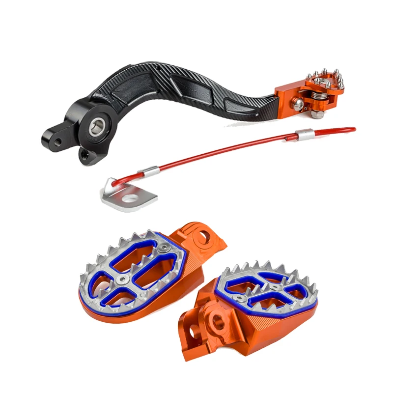 

Footpegs Foot Rest Footrest Brake Pedal Lever for KTM EXC SX XC XCW XCF EXCF XCFW SXF 125 200 250 300 350 450 500 Motorcycle