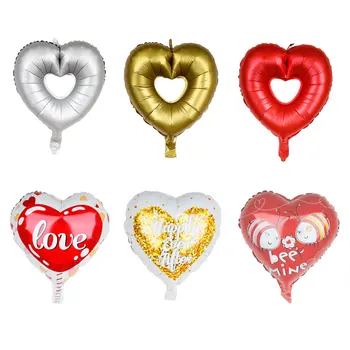 

18inch Love Hollow Heart Foil Balloons 30pcs Wedding Christmas Decorations for Home Baby Shower Birthday Party Supplies Globos