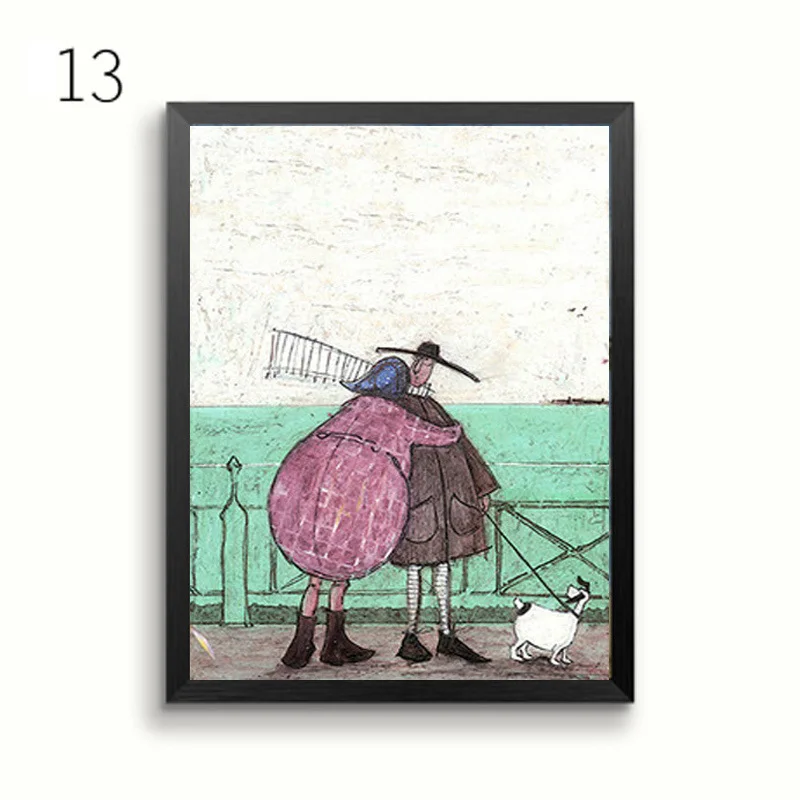 Абстрактная Картина на холсте Happy family Love, винтажные плакаты, принты в скандинавском стиле, настенные художественные картины для спальни, домашний декор - Цвет: 13