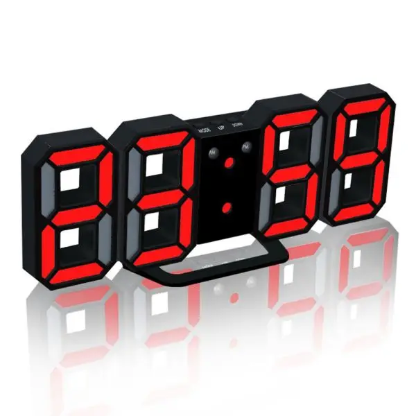 Современный цифровой светодиодный настольные часы 24 или в 12-часовом формате Дисплей повтора сигнала домашний переводной рисунок для комнаты подарки часы-будильник - Цвет: BR