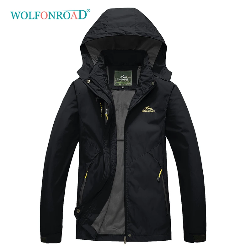 WOLFONROAD, зимняя походная куртка, женская тонкая ветровка, водонепроницаемая куртка для горного туризма, походная верхняя одежда, 4XL, спортивное пальто