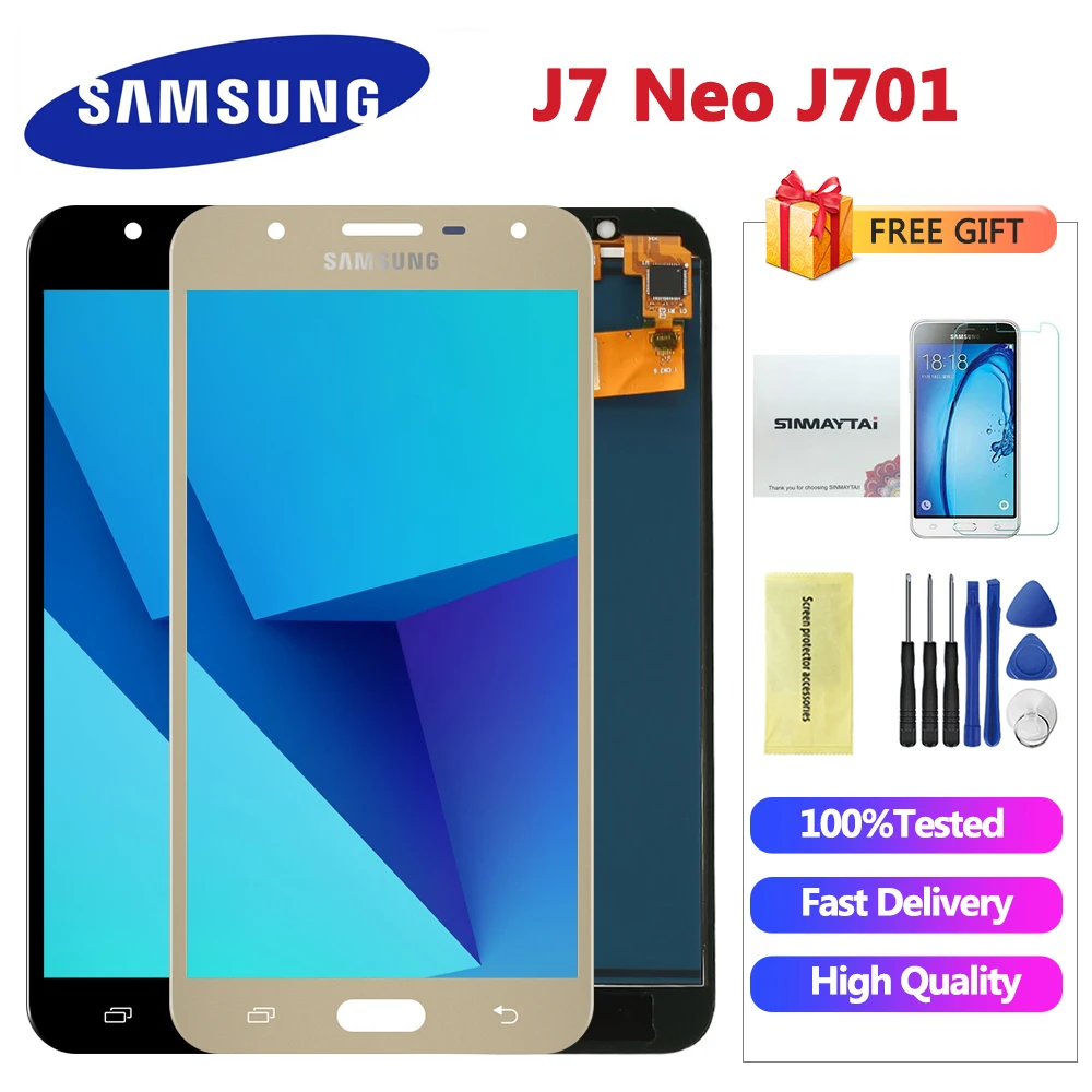 

J701 LCD For Samsung J7 Nxt J701F J701M For Samsung J7 Core Display Touch Screen Digitizer Assembly J7 neo LCD Replacement