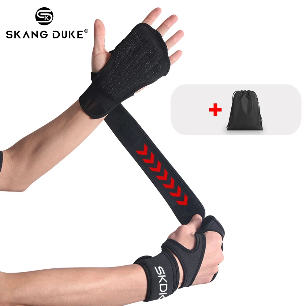 

Gym Gloves Weight Lifting Training Gloves For Fitness Men Fitness Gloves Leather Crossfit Gloves Men Guantes Gym With Wrist Wrap