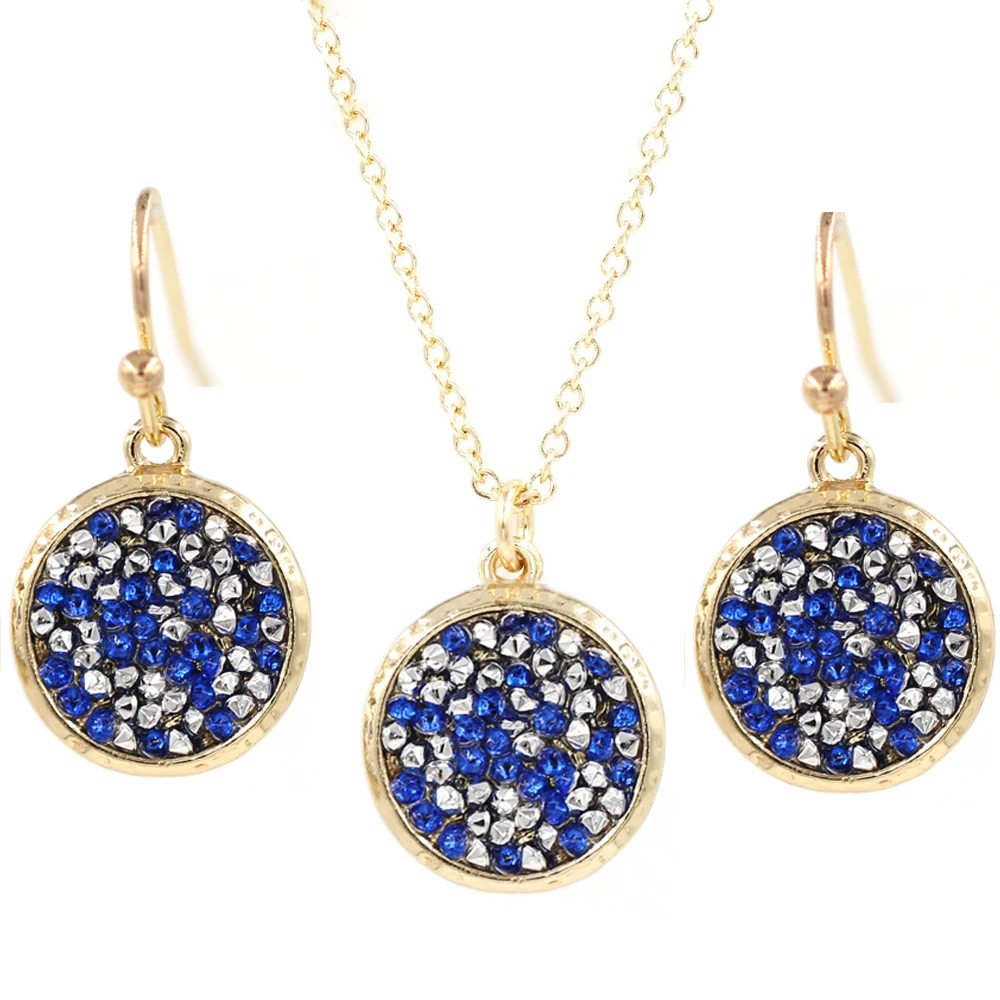 New Fashion 2019 Small Disc Crystal Geometric Water Drop Earrings For Women | Украшения и аксессуары