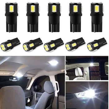 

10x W5W LED T10 LED Interior Car Lights For Mitsubishi Outlander Lancer 10 9 Galant ASX Pajero Sport L200 Colt leds for auto 12V