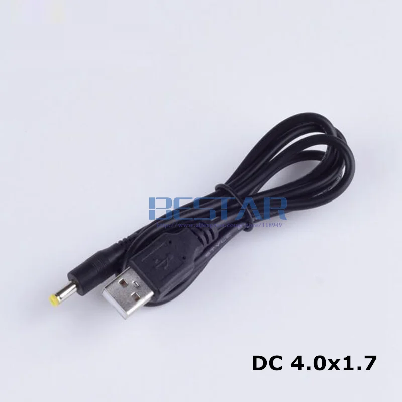 Кабель питания с USB на DC 4 0 мм/1 7 мм 5 вольт Barrel Jack тип м 1 3 фута|usb to dc|usb tojack power |