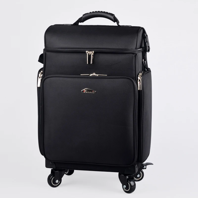 ulti-function Professional Mack-up Rolling Luggage Spinner Cosmetic Case Trolley Carry On Suitcases Wheel Cabin Travel Bag