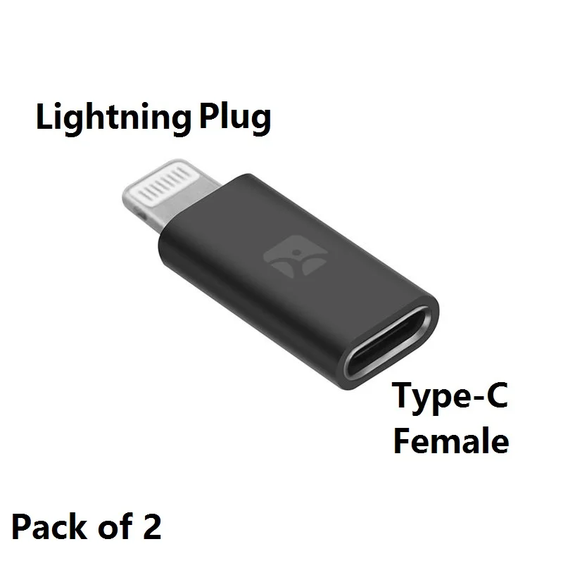Adaptateur Usb Type C Femelle Vers Mâle Lightning, Câble Avec Charge Et