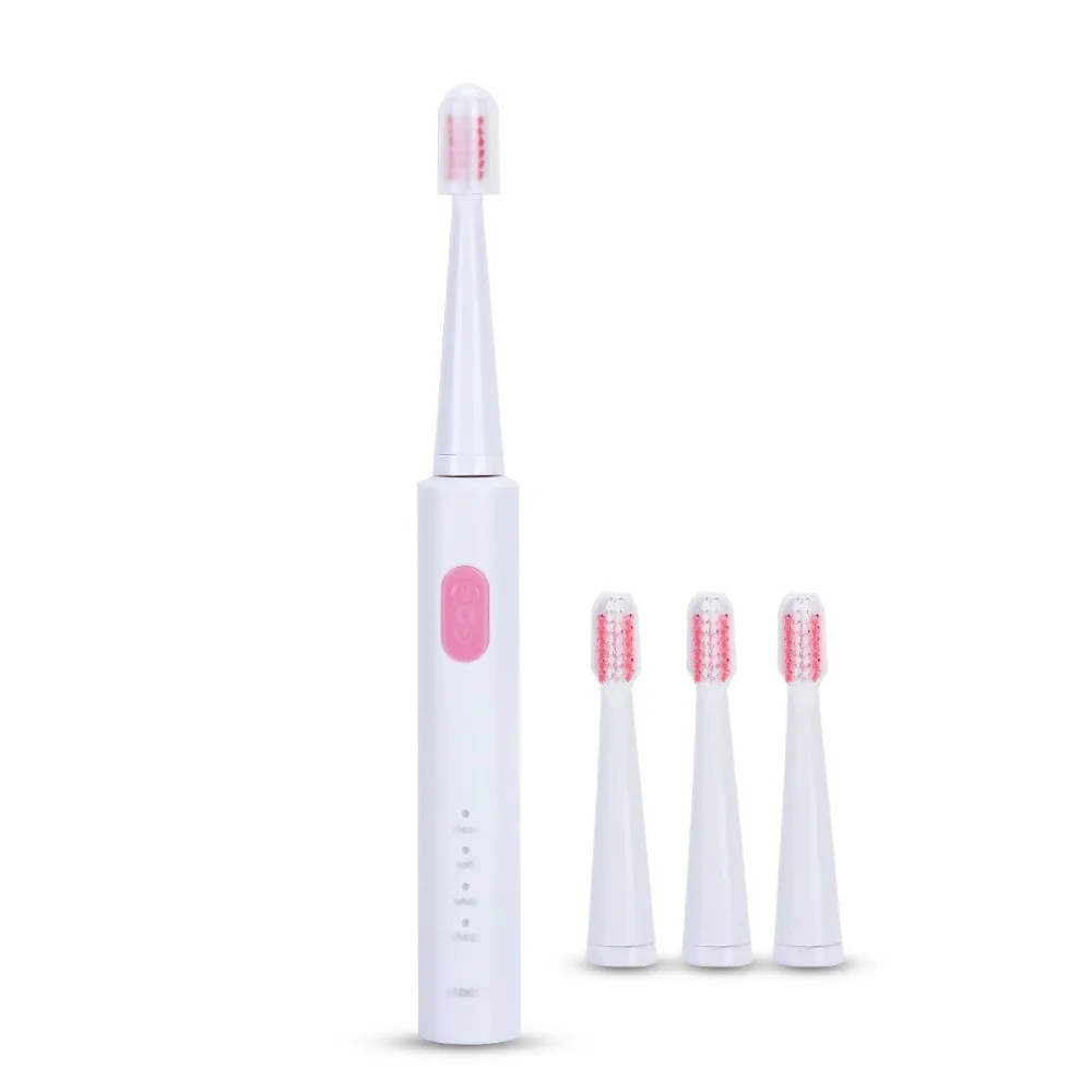 Escova de Dentes Escova à Prova Dentes com 4 Azdent Moda Quente Sônica Elétrica Carregador Usb Recarregável Cabeças Dwaterproof Água Az-1 Pro 4 com 4 cabeças escova à prova dwaterproof água